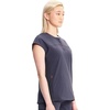 Cherokee Infinity Womens Scrub Top Round Neck 3 Zip Pockets(Pewter)