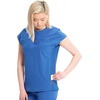 Cherokee Infinity Womens Scrub Top Round Neck 3 Zip Pockets(Royal)