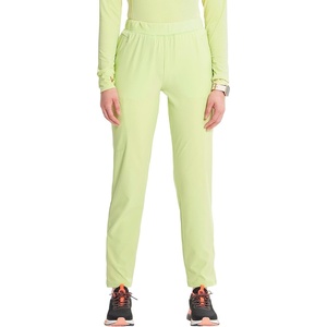 Cherokee GNR8 Women’s Cargo Scrub Pants Tapered Leg Pull-On Drawstring(Green Energy)