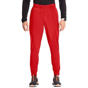 Cherokee Infinity Mens Mid Rise Jogger Scrub Pants with 4 Pockets(Fire Bird)