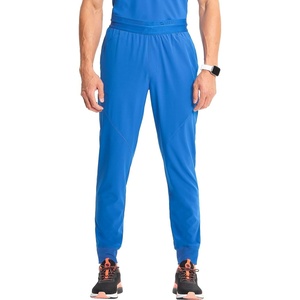 Cherokee Infinity Mens Mid Rise Jogger Scrub Pants with 4 Pockets(Royal)