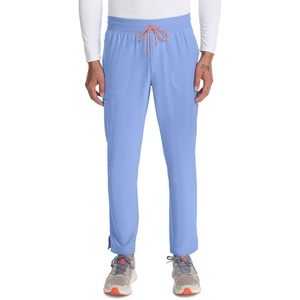 Cherokee Infinity Straight Leg Mens Scrub Pants Zip Fly 6 Pockets(Ciel)