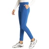 Cherokee Statement Women Scrubs Pant Zip Front Fly Tapered Leg CK270(Blue)